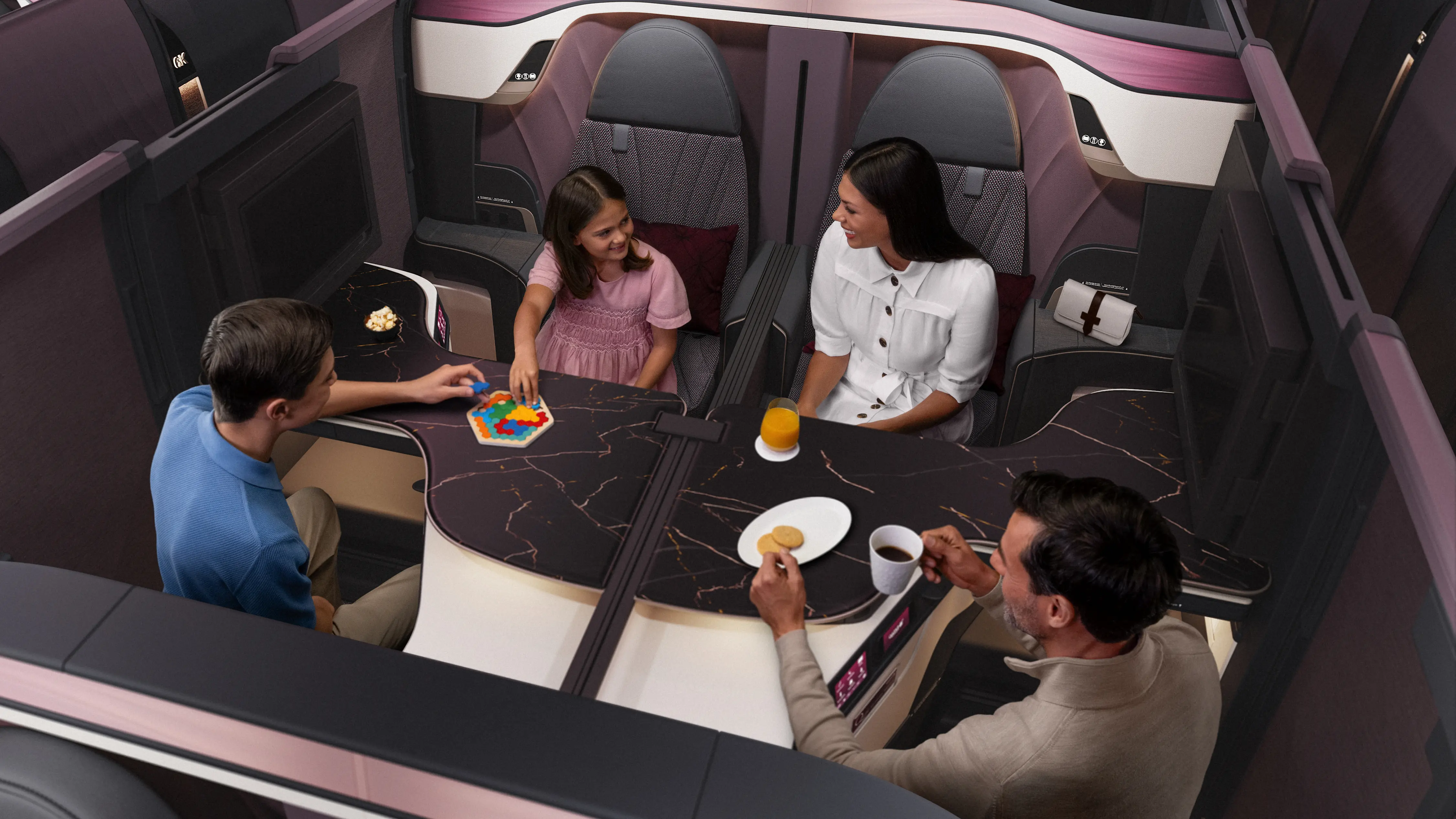 family seating in business class